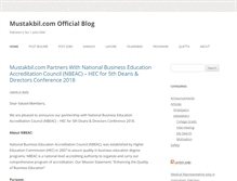 Tablet Screenshot of blog.mustakbil.com